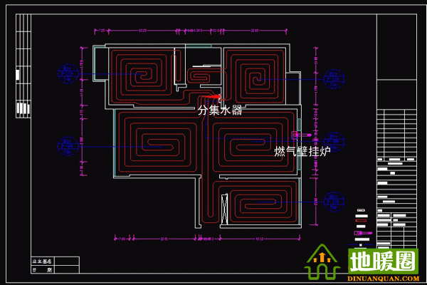 地暖安裝設(shè)計圖